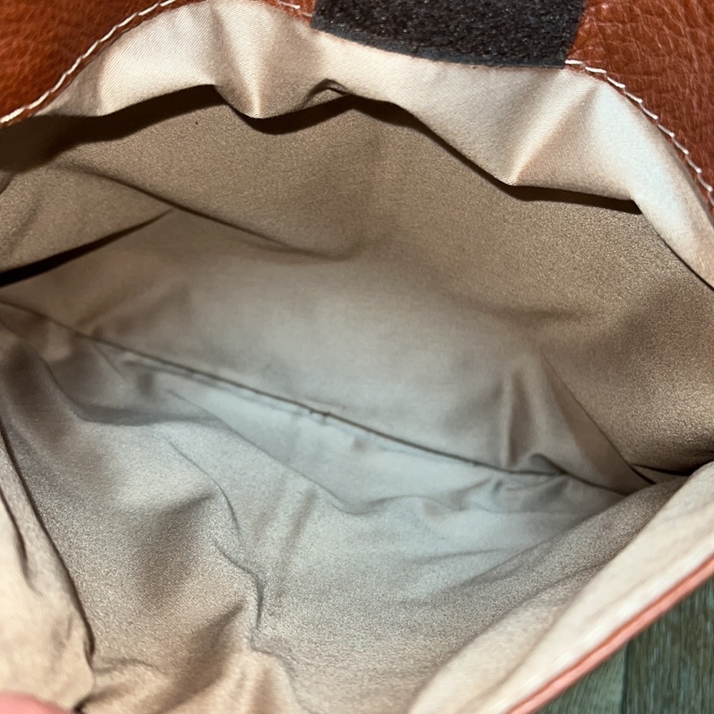 Flavi Olivera Brown Leather Shoulder Bag - Picture 7 of 10